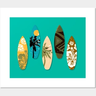 Hawaiian surf tables Posters and Art